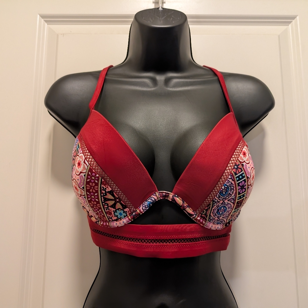Maroon-Gold-Multicolored Boho Shade & Shore Bikini - Picture 4 of 7
